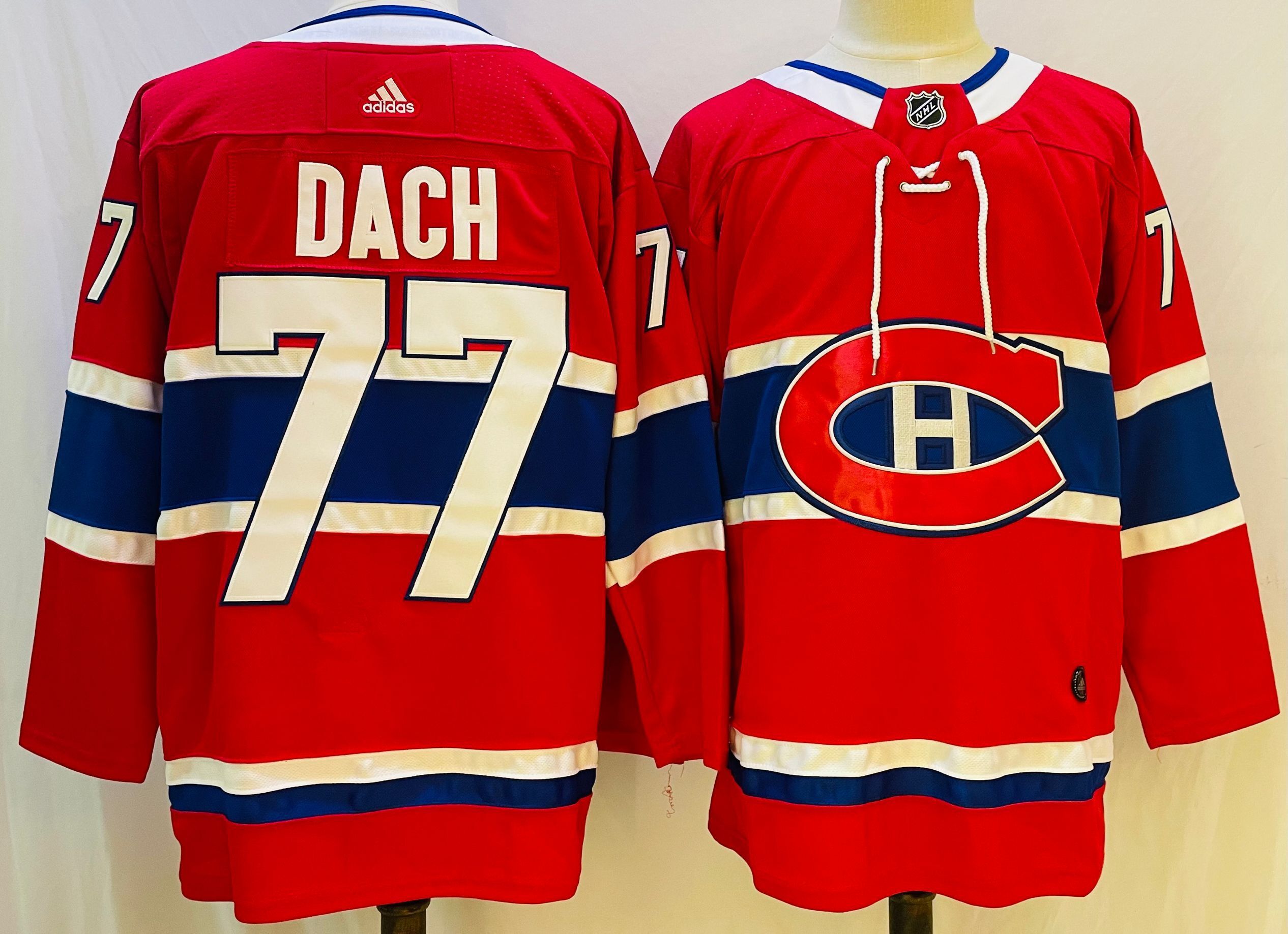 Men Montreal Canadiens #77 Dach Red Throwback 2022 Adidas NHL Jersey->nike air force 1->Sneakers